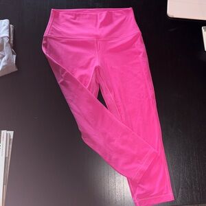 Lululemon Athletica Bright Pink Leggings